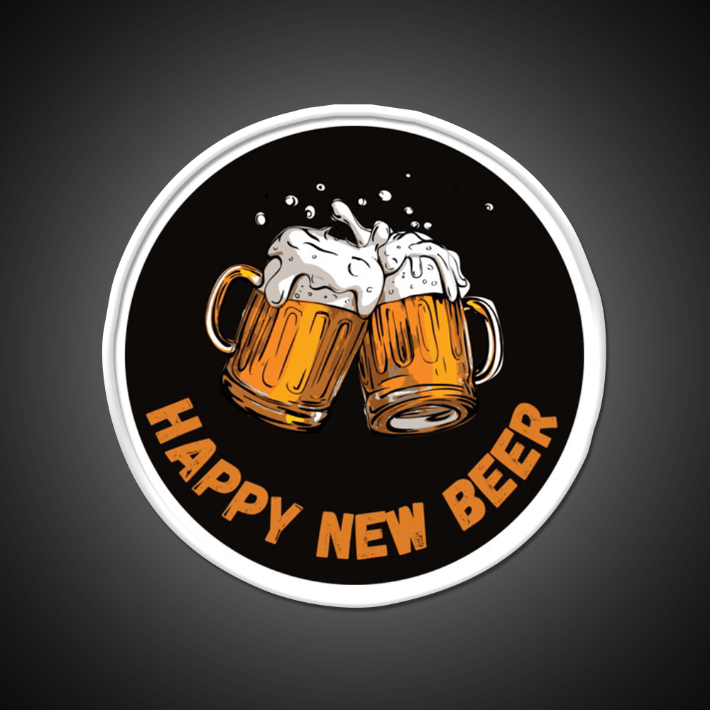 Happy Beer Man Cave Bar Led Neon Sign - Shineneon