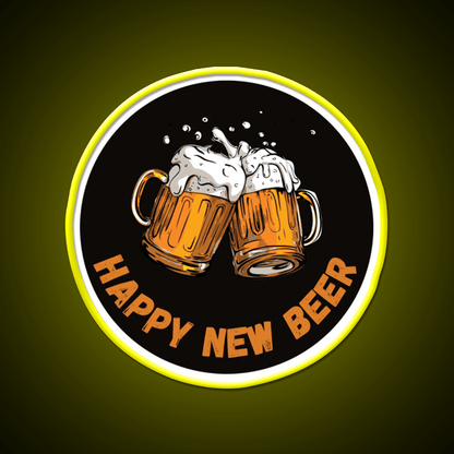 Happy Beer Man Cave Bar Led Neon Sign - Shineneon
