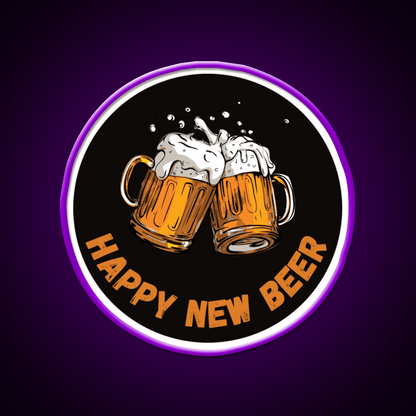Happy Beer Man Cave Bar Led Neon Sign - Shineneon