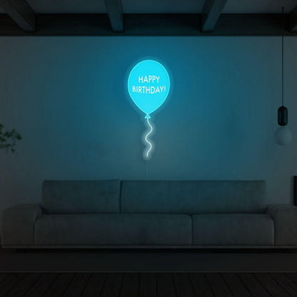 Happy Birthday Balloon Neon Sign | Shineneon