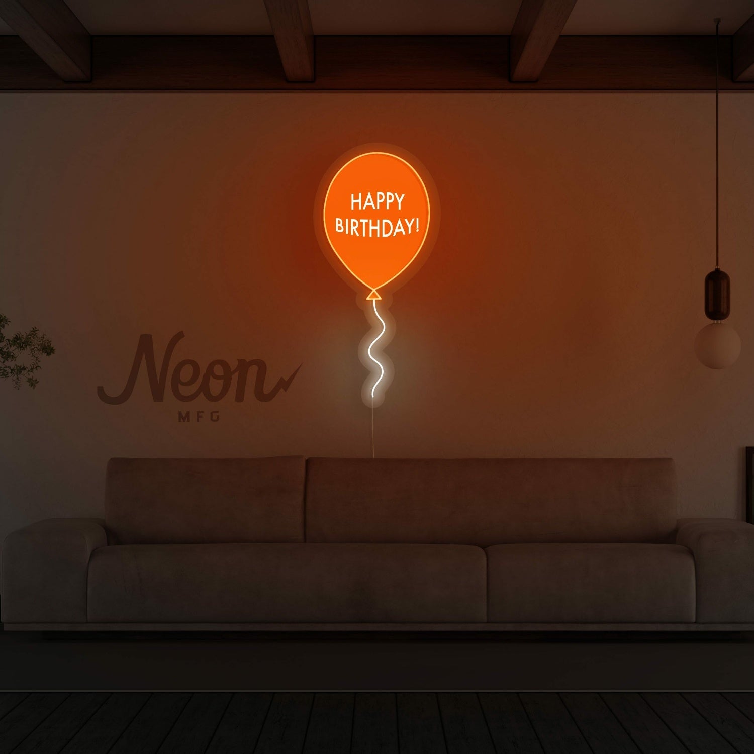Happy Birthday Balloon Neon Sign | Shineneon