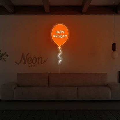 Happy Birthday Balloon Neon Sign | Shineneon