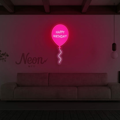 Happy Birthday Balloon Neon Sign | Shineneon