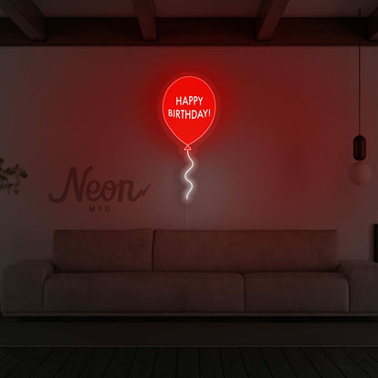 Happy Birthday Balloon Neon Sign | Shineneon