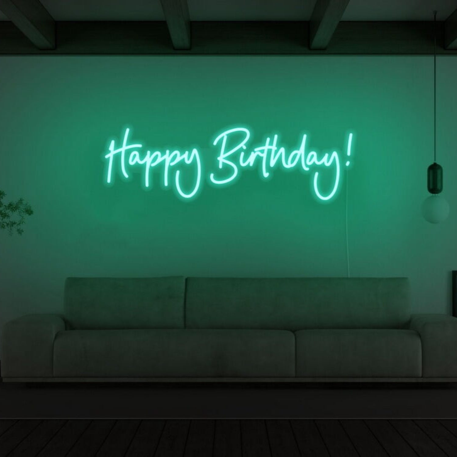 Happy Birthday Cursive Neon Sign | Shineneon