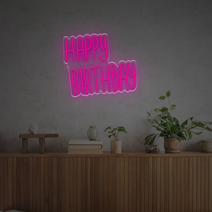 Happy Birthday For Family Led Neon Sign | Shineneon