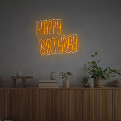 Happy Birthday For Family Led Neon Sign | Shineneon