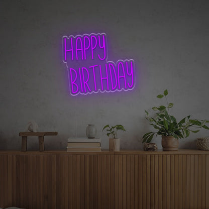 Happy Birthday For Family Led Neon Sign | Shineneon