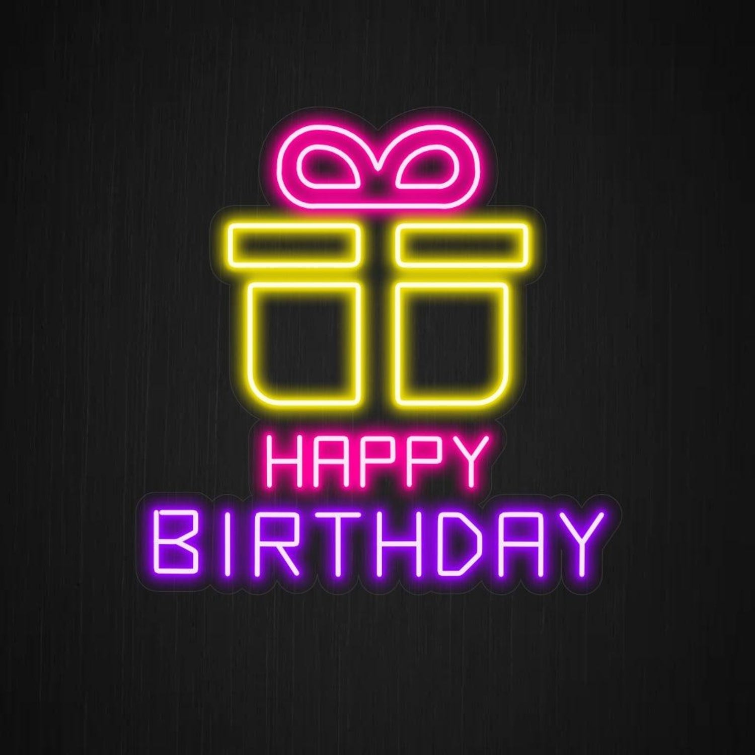 Happy Birthday Gift Multicolor Led Neon Sign For Party Decor - Shineneon