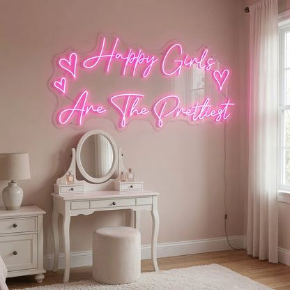 Happy Birthday LED Neon Sign Wall Decor - 03 Real Lifestyle Scene