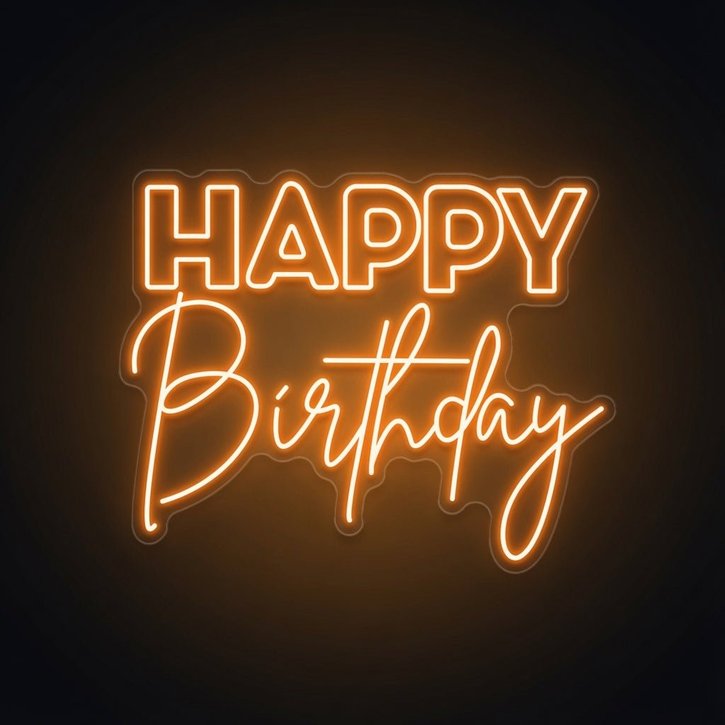 Happy Birthday LED Neon Sign Wall Neon Sign - Shineneon
