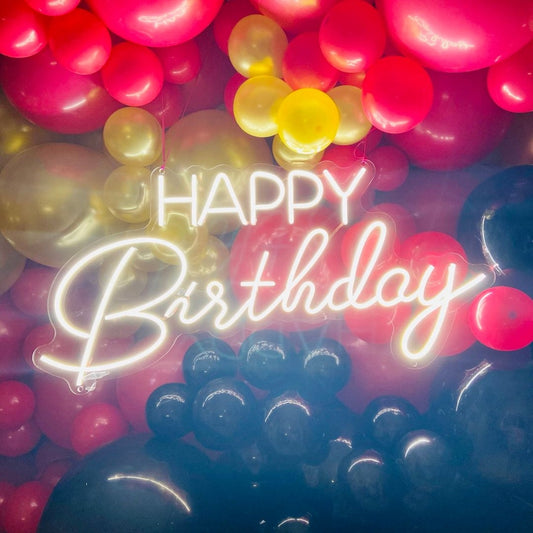 Happy Birthday Led Sign Business Neon Signs Wall Art