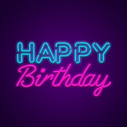 Happy Birthday Neon Sign Celebrate Birthdays With This Cheerful Sign | Shineneon