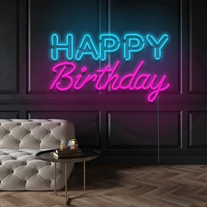 Happy Birthday Neon Sign Celebrate Birthdays With This Cheerful Sign | Shineneon