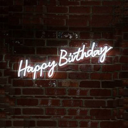 Happy Birthday Neon Sign For Celebratory Birthday Decor | Shineneon