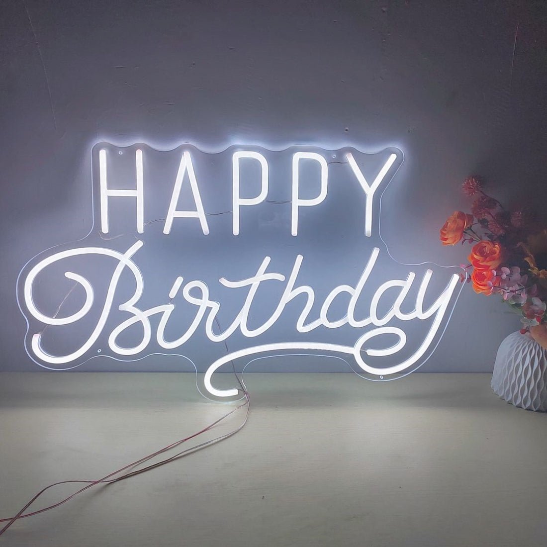 Happy Birthday Neon Sign Led Neon Signs - Shineneon