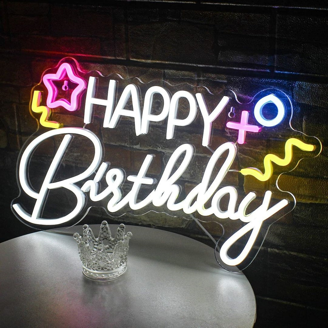 Happy Birthday Neon Sign Led Wall Decor