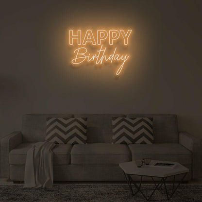 Happy Birthday V2 Led Neon Sign | Shineneon