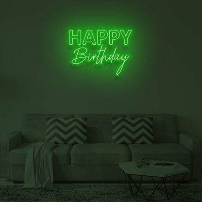 Happy Birthday V2 Led Neon Sign | Shineneon