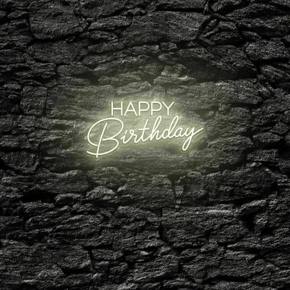 Happy Birthday V3 Led Neon Sign | Shineneon
