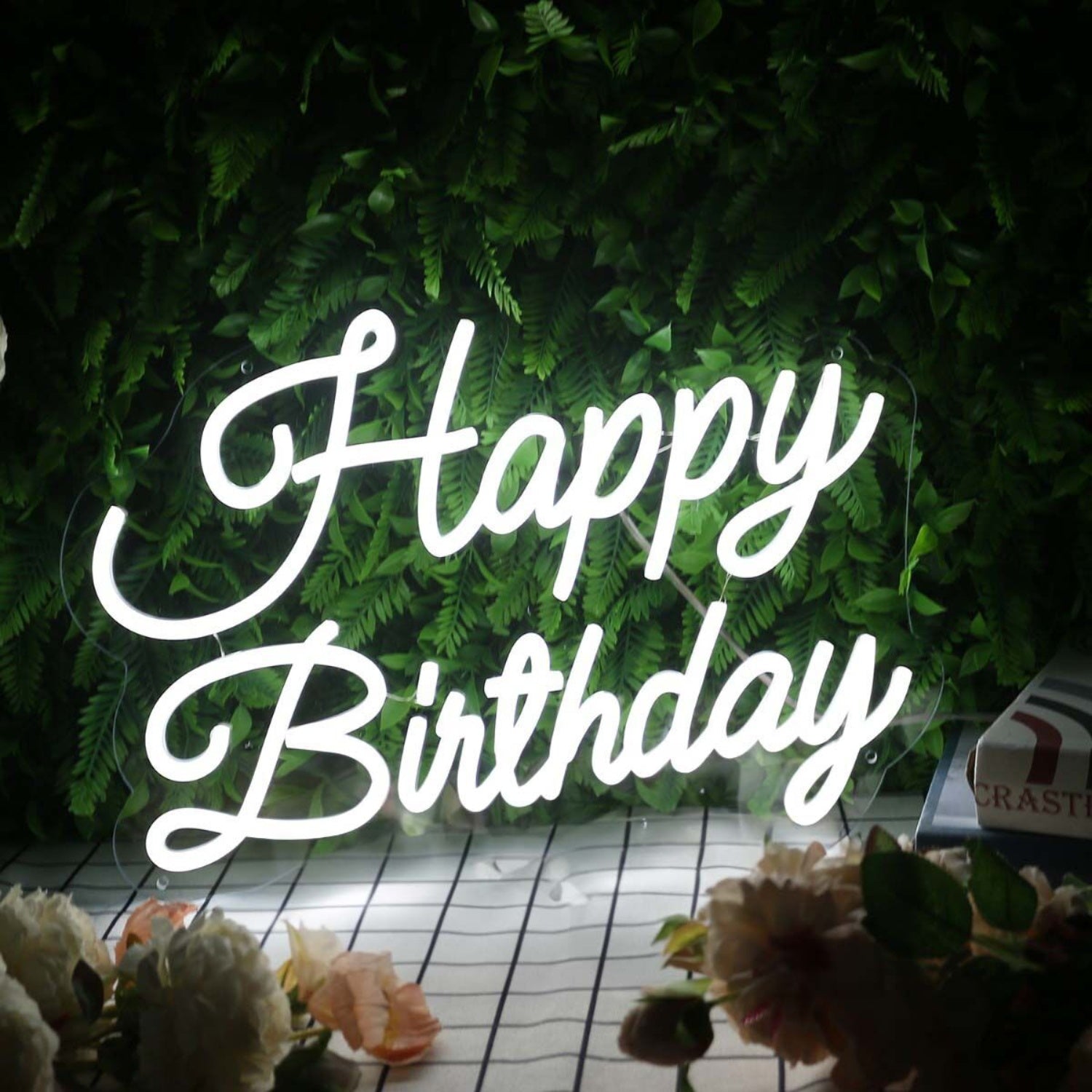 Happy Birthday White Neon Sign | Shineneon