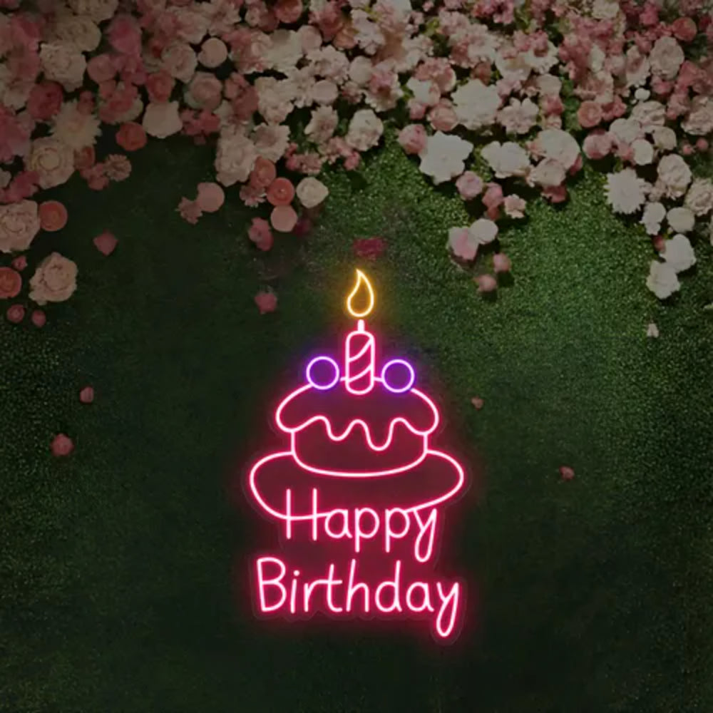 Happy Birthday Wishes Led Neon Sign | Shineneon