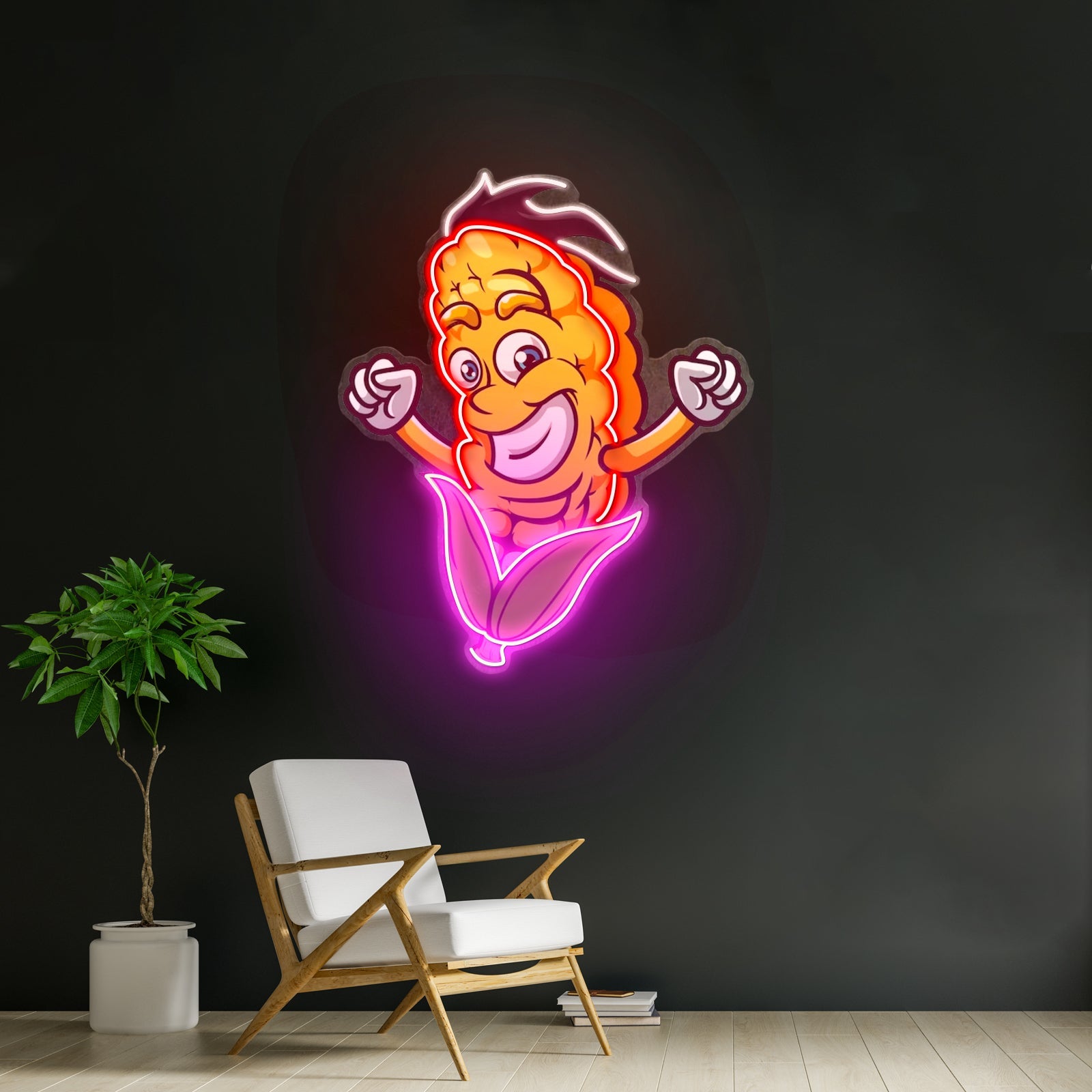 Happy Corn Led Neon Sign Light Custom Led Signs - Shineneon
