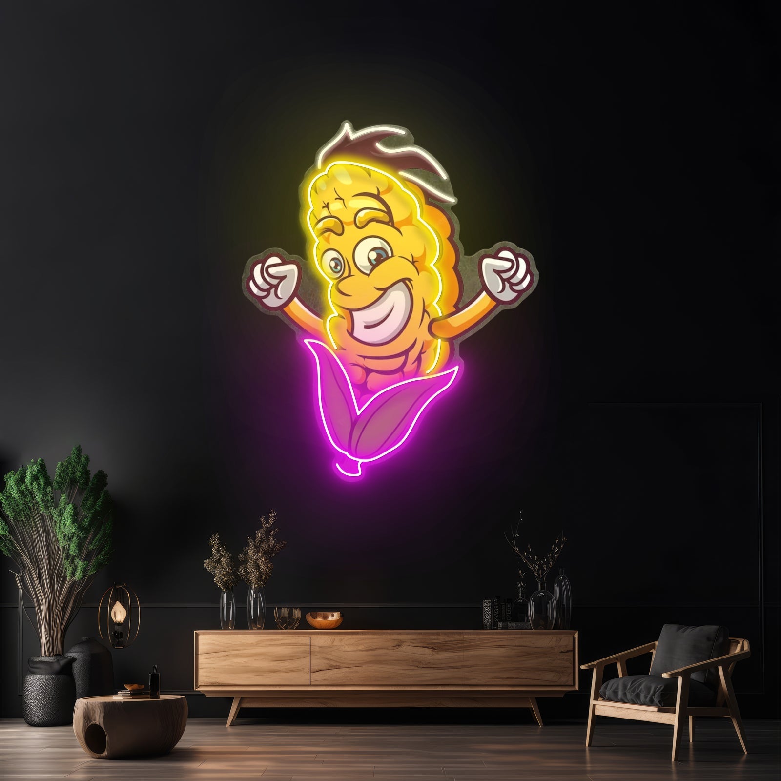 Happy Corn Led Neon Sign Light Custom Led Signs - Shineneon