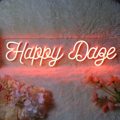 Happy Daze Red Led Neon Sign - Shineneon