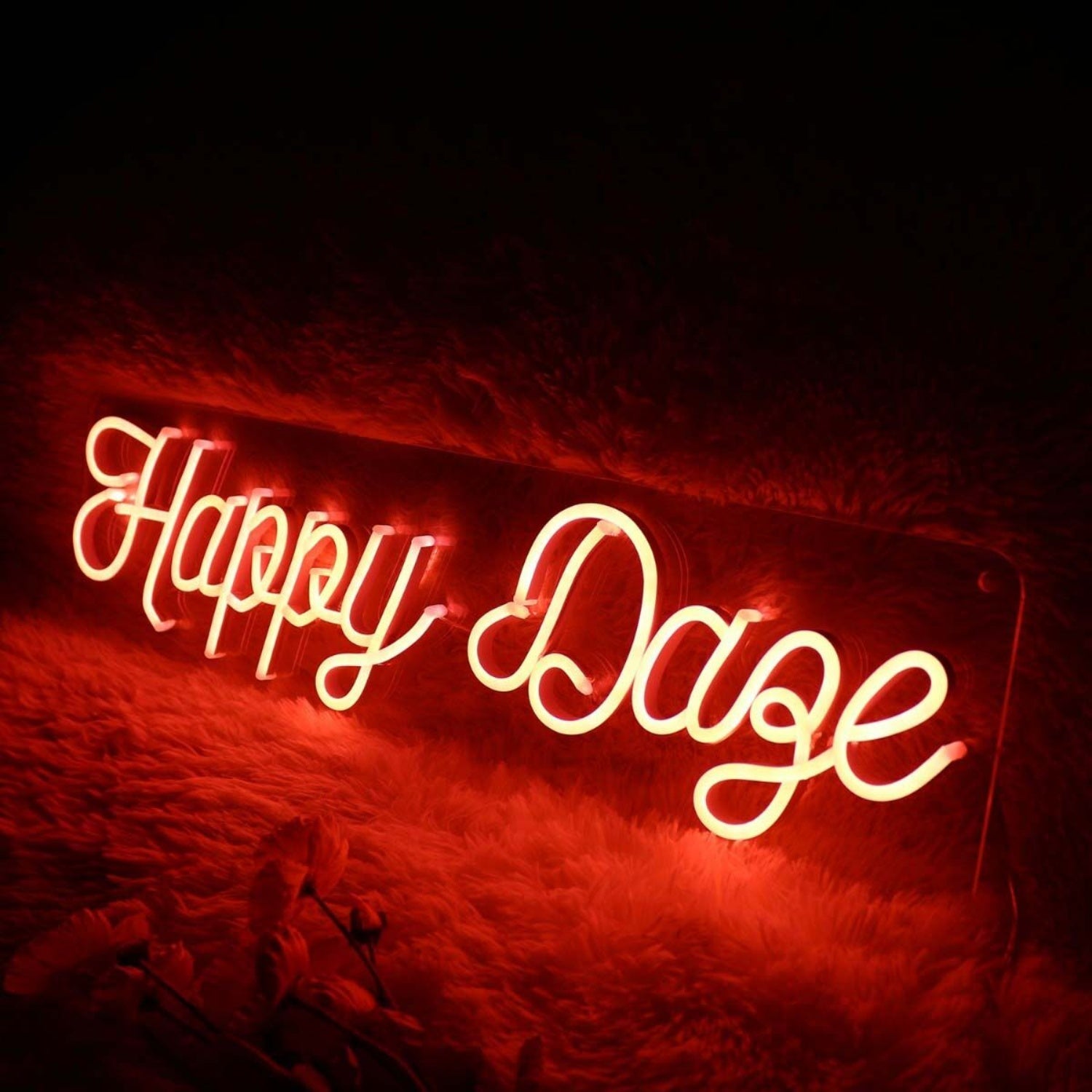 Happy Daze Red Led Neon Sign - Shineneon