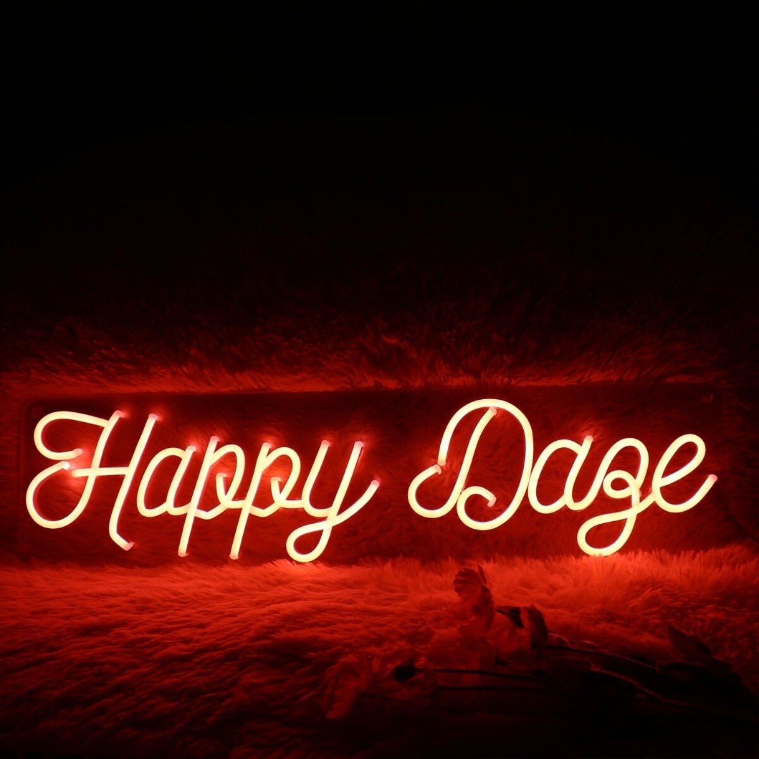 Happy Daze Red Led Neon Sign - Shineneon
