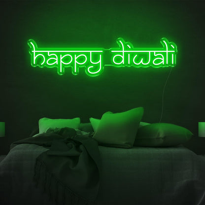 Happy Diwali Red Led Neon Sign For Bedroom Diwali Festival Decor | Shineneon