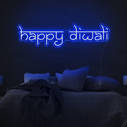 Happy Diwali Red Led Neon Sign For Bedroom Diwali Festival Decor | Shineneon