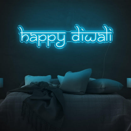 Happy Diwali Red Led Neon Sign For Bedroom Diwali Festival Decor | Shineneon