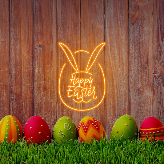 Happy Easter Egg Neon Sign Birthdays Gifts