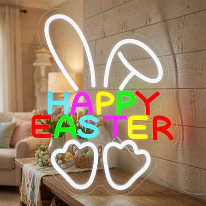 Happy Easter LED Neon Sign - 03 Real Lifestyle Scene