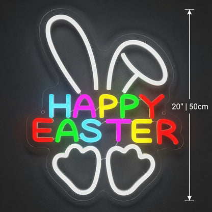 Happy Easter LED Neon Sign - 04 Size Image