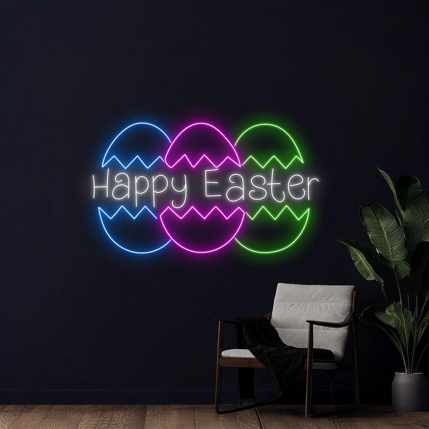 Happy Easter Led Sign Easter Neon Light Jesus Led Sign