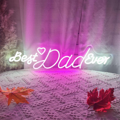 Happy Fathers Day Neon Sign For Dad Ever Sign | Shineneon