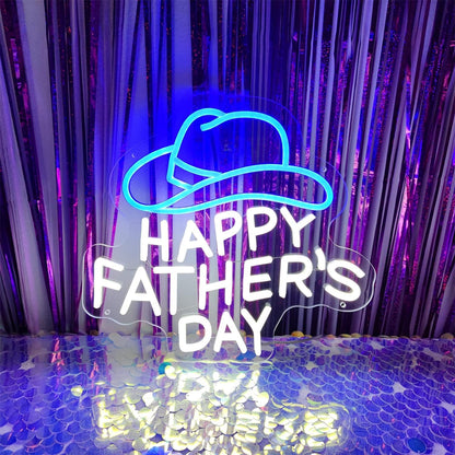 Happy Fathers Day Neon Sign For Wall Decor | Shineneon