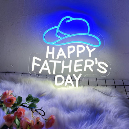Happy Fathers Day Neon Sign For Wall Decor | Shineneon