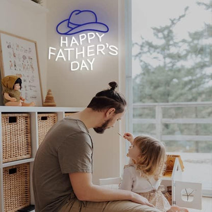 Happy Fathers Day Neon Sign For Wall Decor | Shineneon