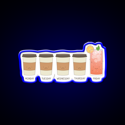 Happy Friday Cocktail Bar Decor Led Neon Sign Rgb Color - LED neon sign view 5