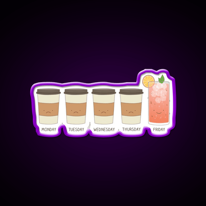 Happy Friday Cocktail Bar Decor Led Neon Sign Rgb Color - Shineneon