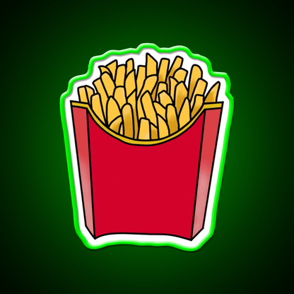 Happy Fry Day Fast Food Led Neon Sign For Burger Place Rgb Color - Shineneon