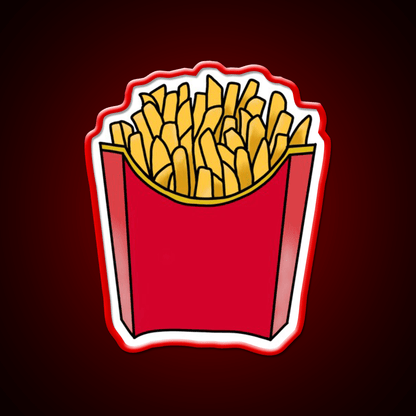 Happy Fry Day Fast Food Led Neon Sign For Burger Place Rgb Color - Shineneon