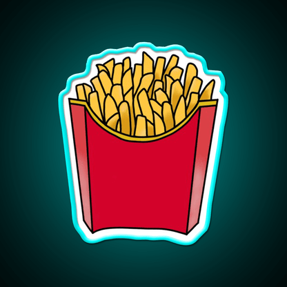 Happy Fry Day Fast Food Led Neon Sign For Burger Place Rgb Color - Shineneon