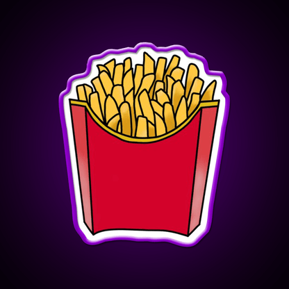 Happy Fry Day Fast Food Led Neon Sign For Burger Place Rgb Color - Shineneon