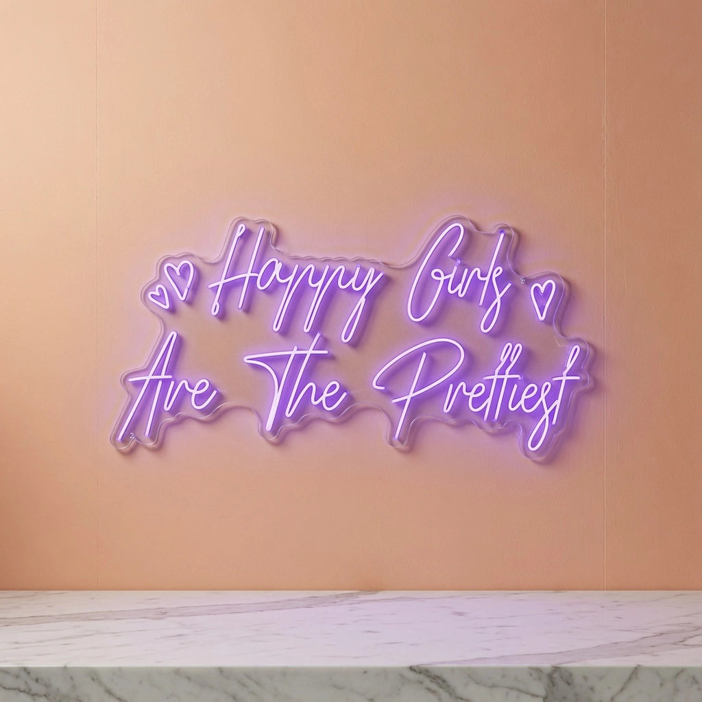Happy Guys Are The Prettis LED Neon Sign - 01 Original Product Image