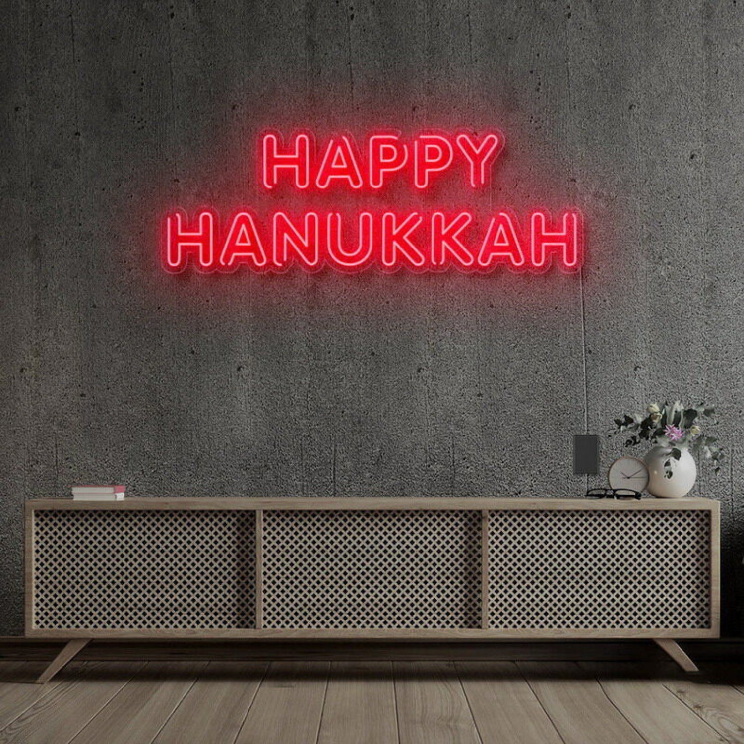 Happy Hanukkah Neon Sign | Shineneon